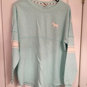 VS PINK Blue Long Sleeve Top